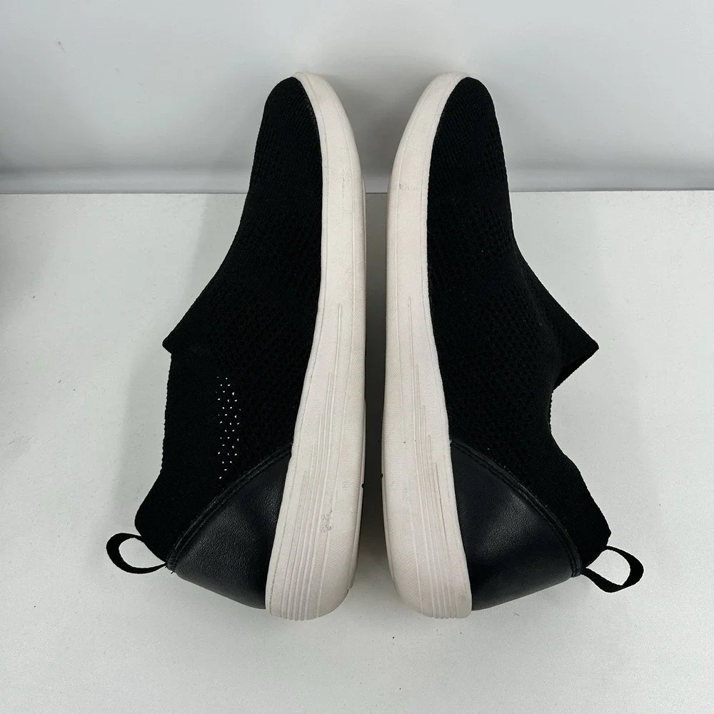 Abeo Evelyn Womens Stretch Knit Slip On Shoes Size 8.5 Black Comfort Casual‎